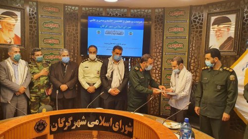 حاج صادق روشنی جانباز شیمایی گرگان، تجلیل شد
