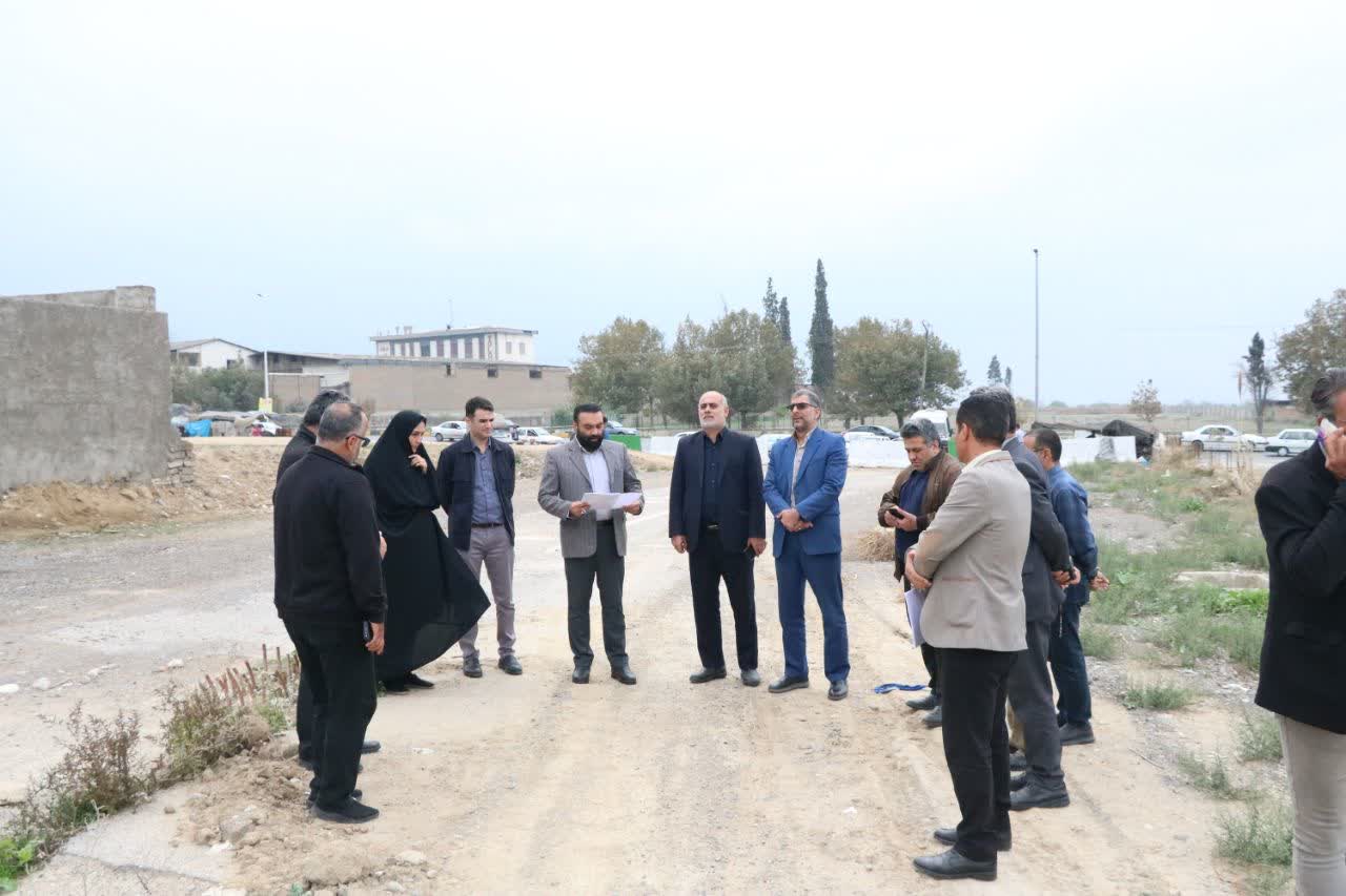 بازدید مشترک کمیسیون خدمات شهری و کمیسیون گردشگری عملیات عمرانی آرامستان جدید - 2
