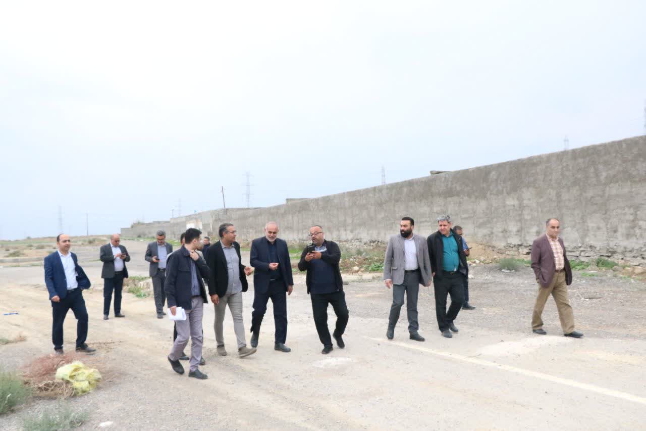 بازدید مشترک کمیسیون خدمات شهری و کمیسیون گردشگری عملیات عمرانی آرامستان جدید - 6