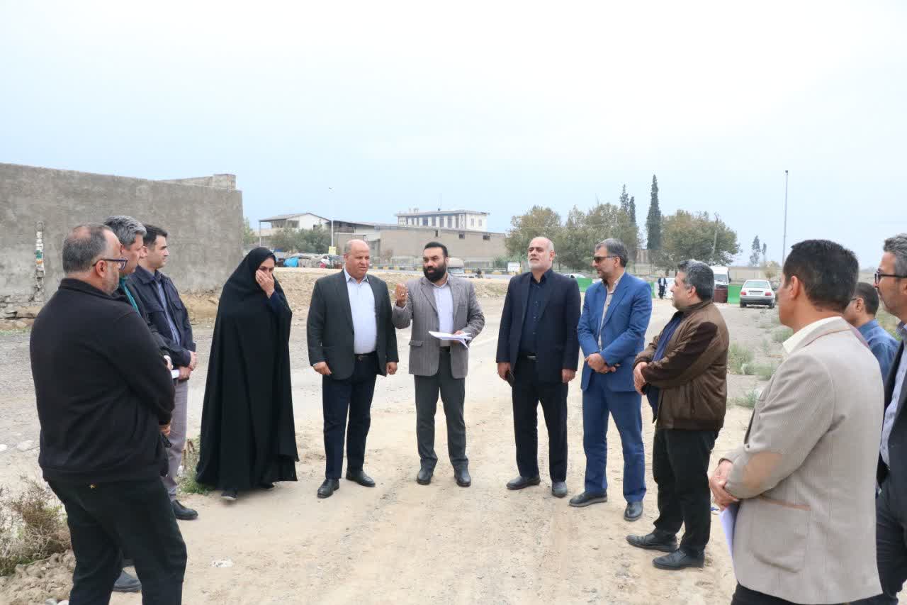 بازدید مشترک کمیسیون خدمات شهری و کمیسیون گردشگری عملیات عمرانی آرامستان جدید - 9