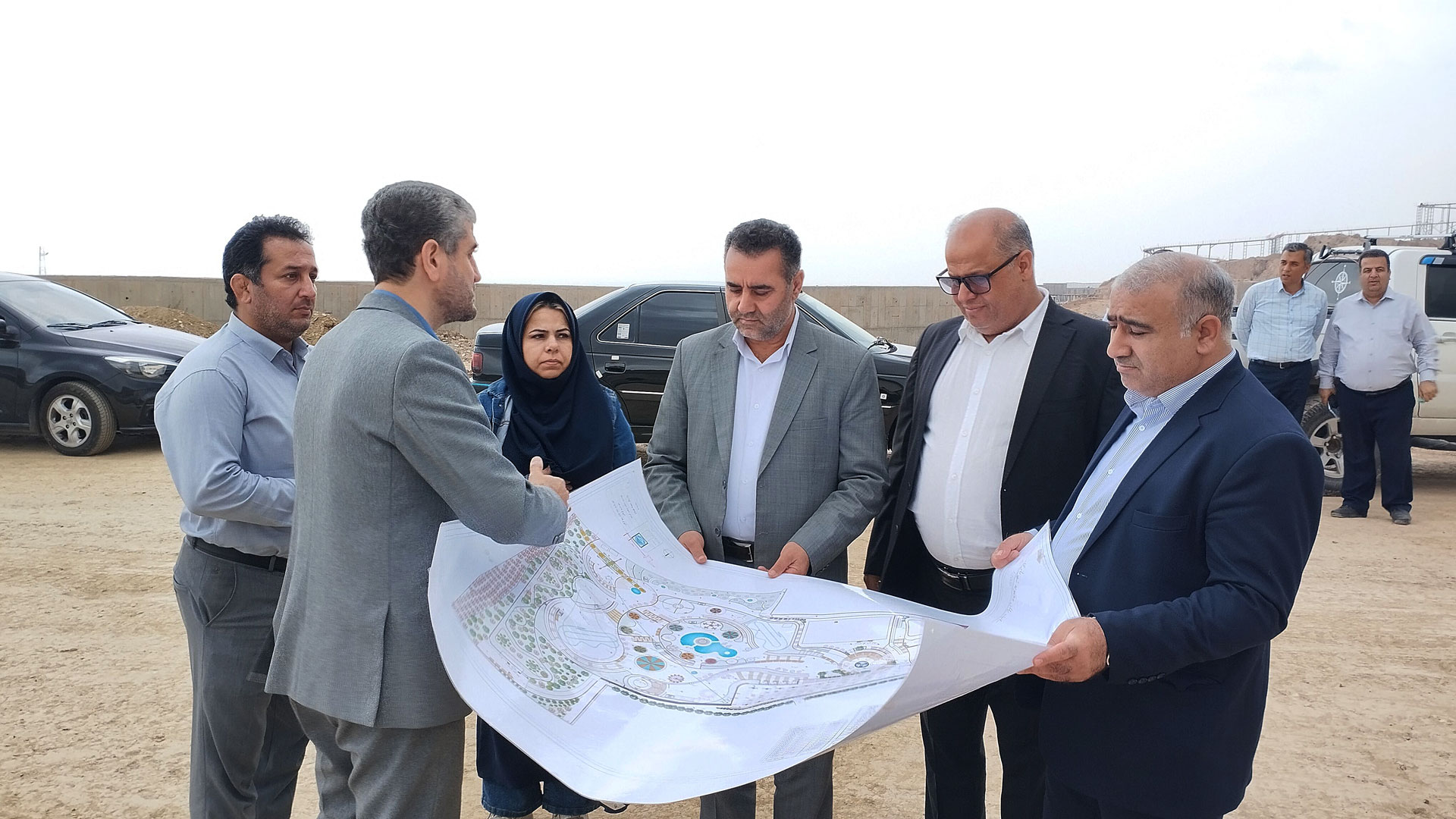 کمیسیون گردشگری شورای شهر گرگان از پروژه بوستان هزارپیچ بازدید و زیرساختهای عمرانی آن را بررسی کرد - 3