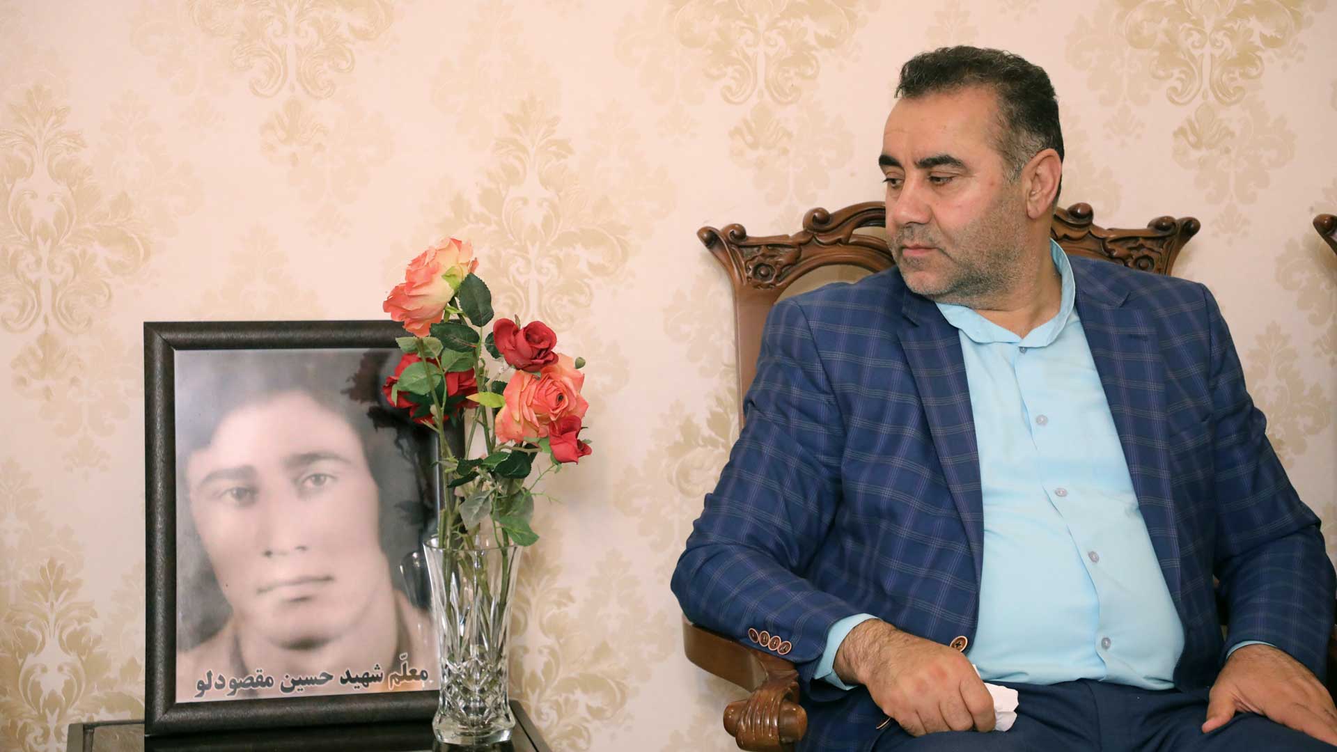 دیدار رئیس شورای شهر و شهردار گرگان با خانواده شهید حسین مقصودلو