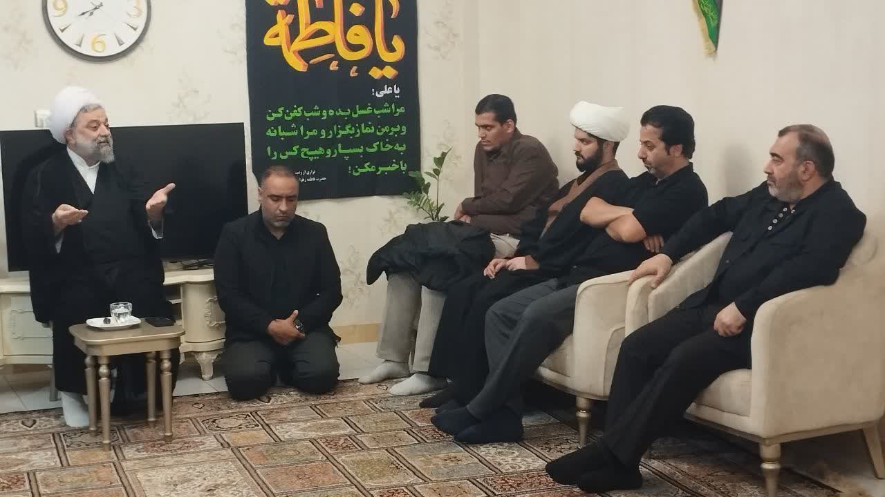 حضور رئیس و اعضای شورای اسلامی شهر گرگان در مراسم شام غریبان حضرت زهرا(س) - 5