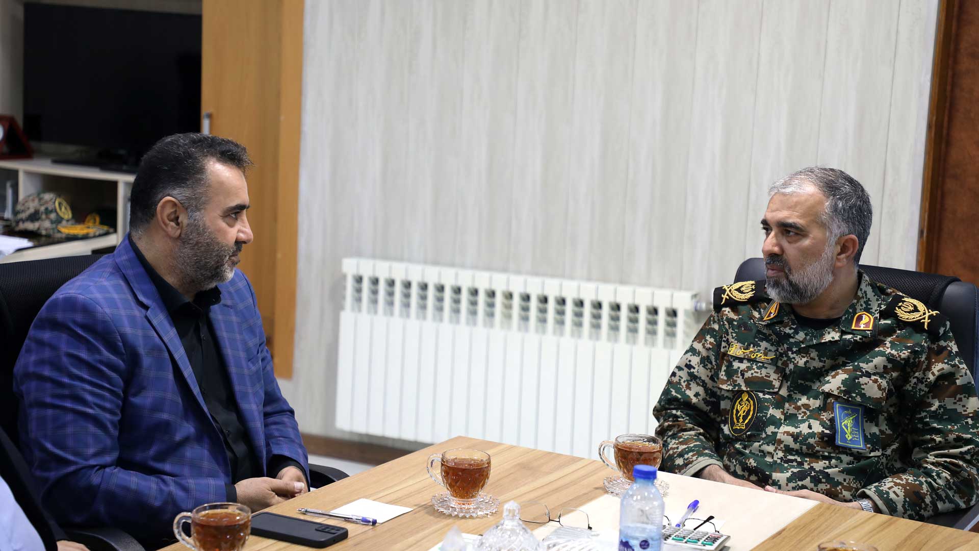 اعضای شورای شهر گرگان با فرمانده سپاه نینوا دیدار کردند