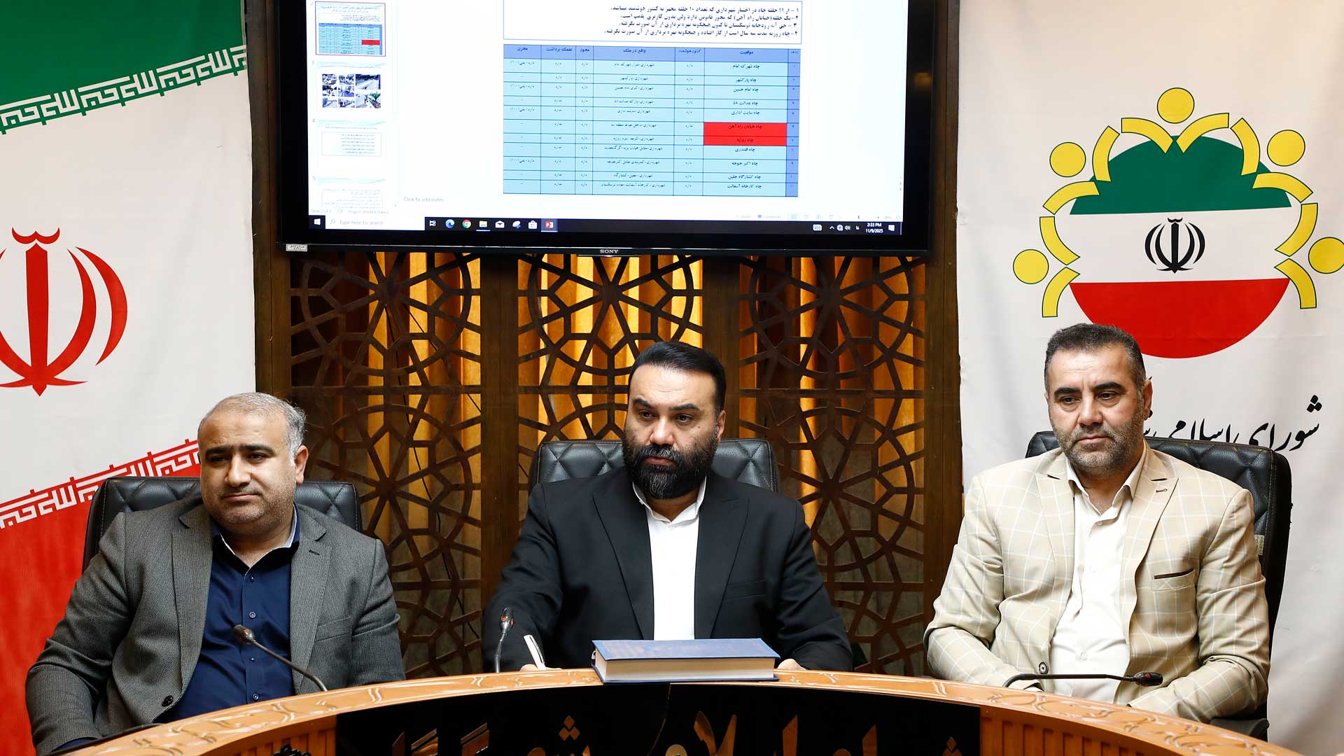 بررسی وضعیت چاه‌های آب شهرداری و عملکرد ...