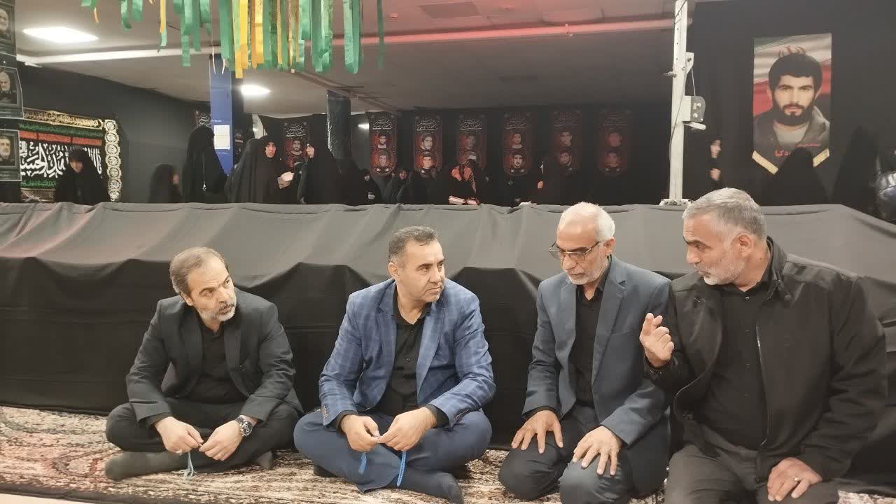 حضور رئیس و اعضای شورای اسلامی شهر گرگان در مراسم شام غریبان حضرت زهرا(س)